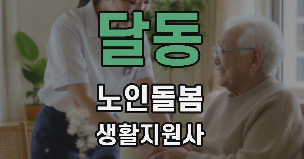 달동 노인돌봄생활지원사 자격증