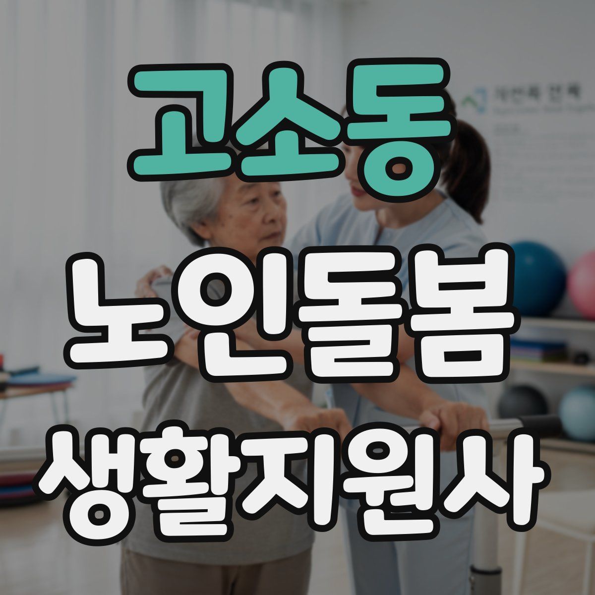 고소동 노인돌봄생활지원사 자격증