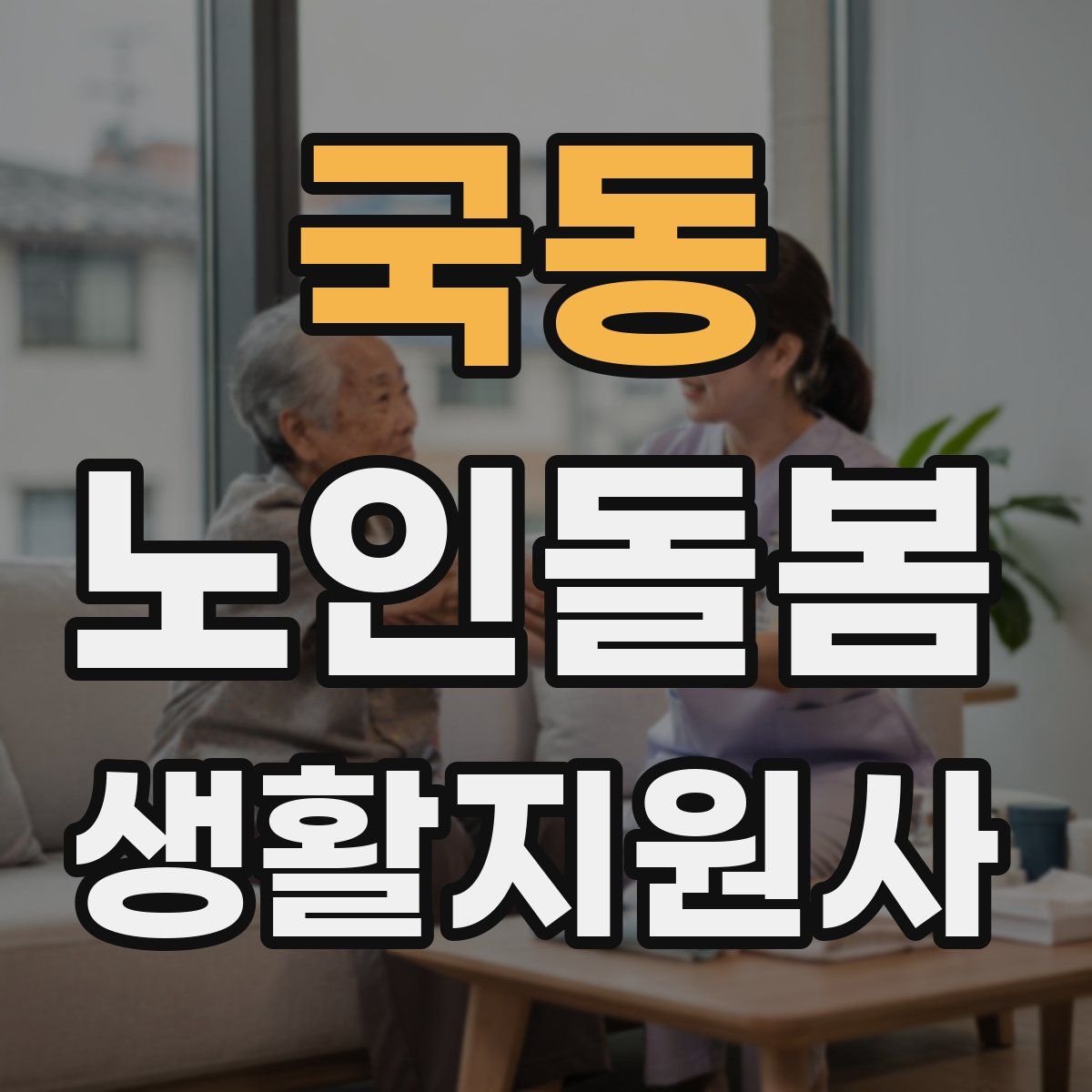 국동 노인돌봄생활지원사 자격증