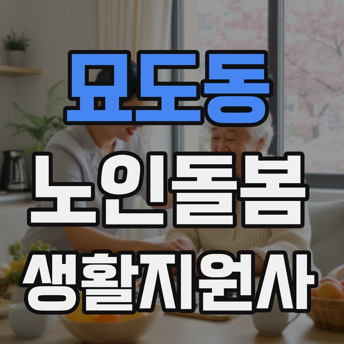 묘도동 노인돌봄생활지원사 자격증