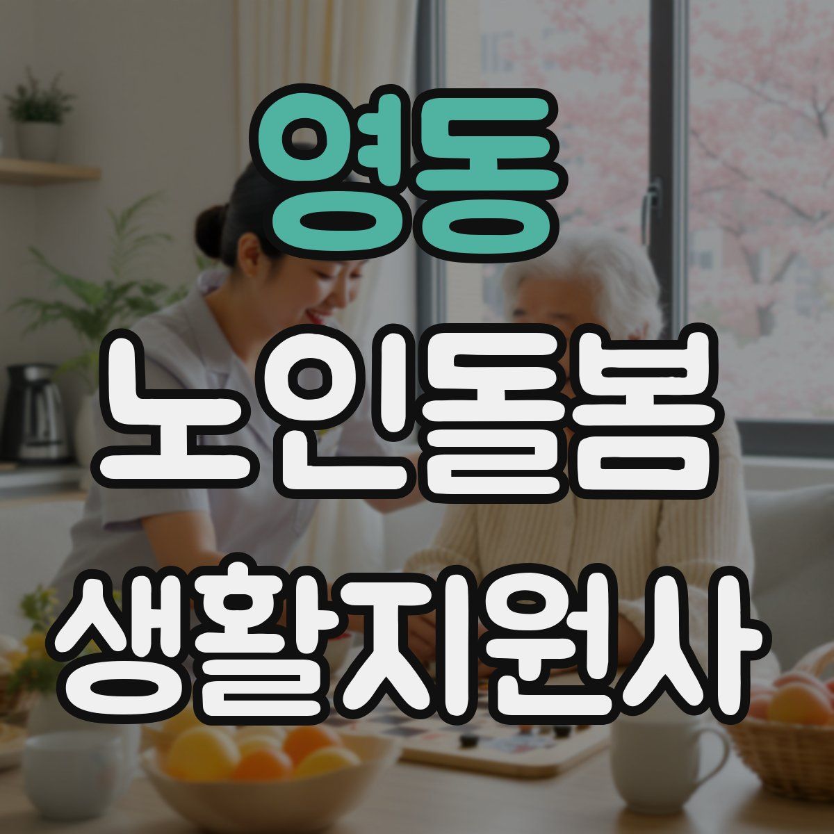 영동 노인돌봄생활지원사 자격증