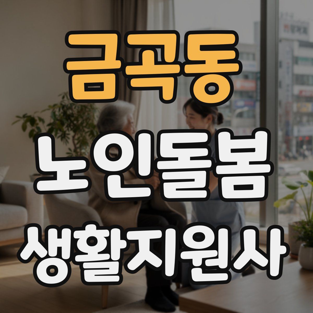 금곡동 노인돌봄생활지원사 자격증