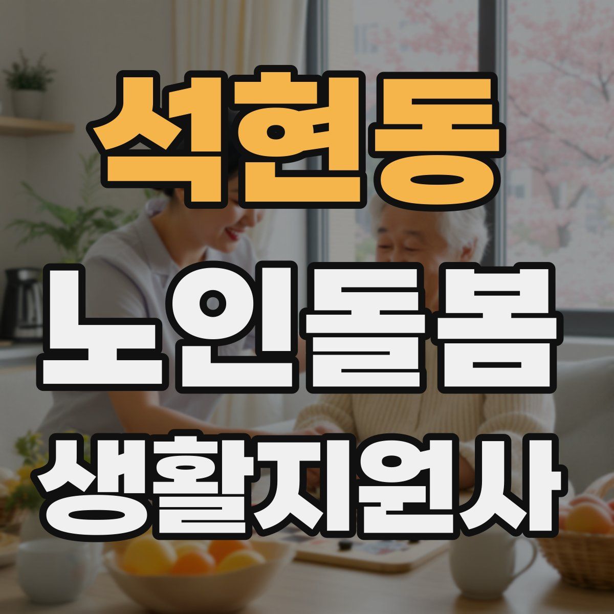 석현동 노인돌봄생활지원사 자격증