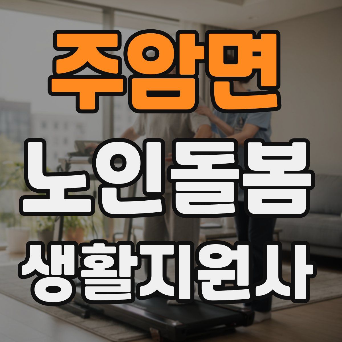 주암면 노인돌봄생활지원사 자격증