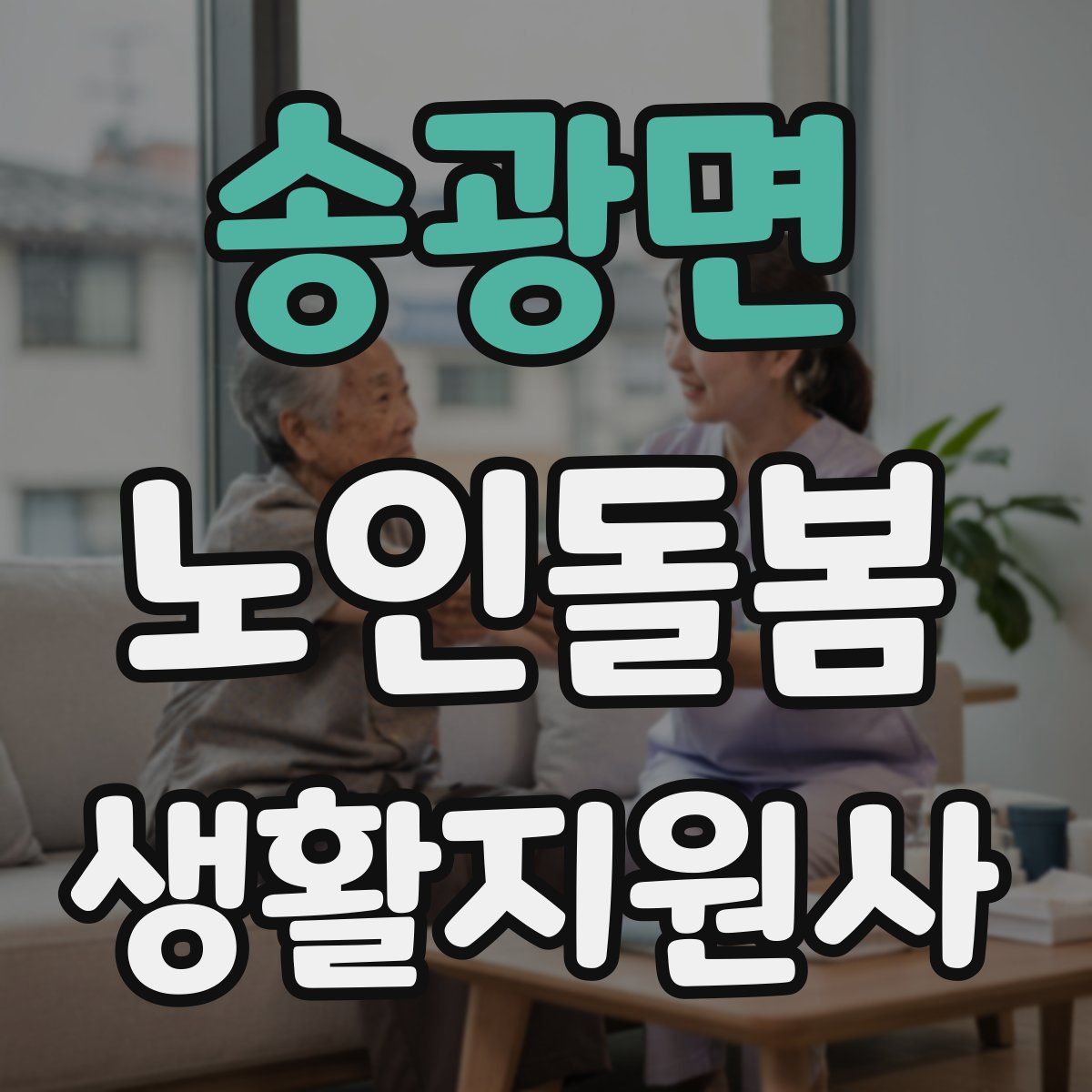 송광면 노인돌봄생활지원사 자격증