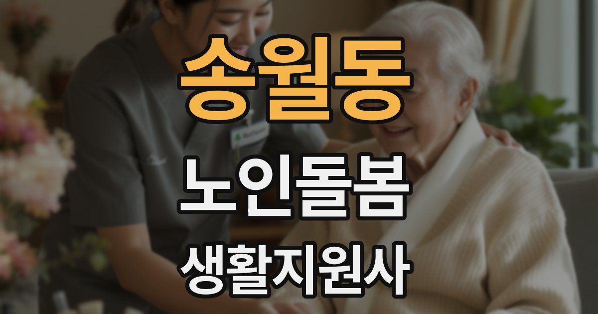 송월동 노인돌봄생활지원사 자격증