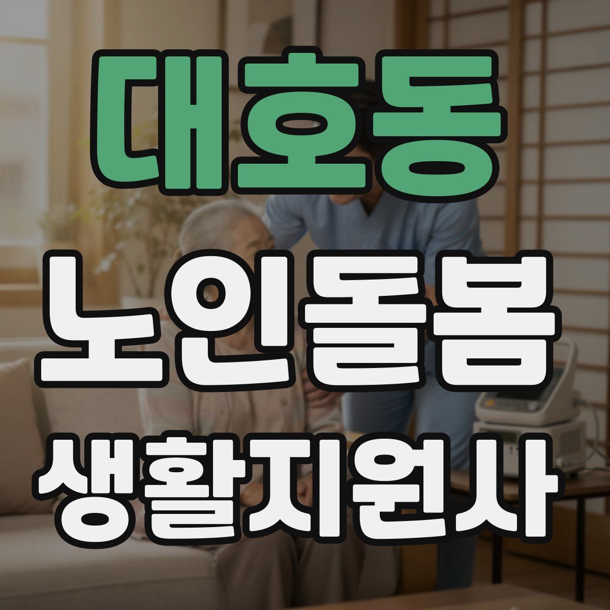 대호동 노인돌봄생활지원사 자격증