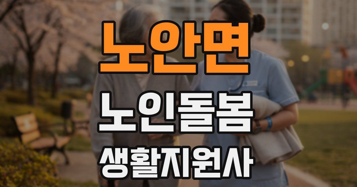 노안면 노인돌봄생활지원사 자격증