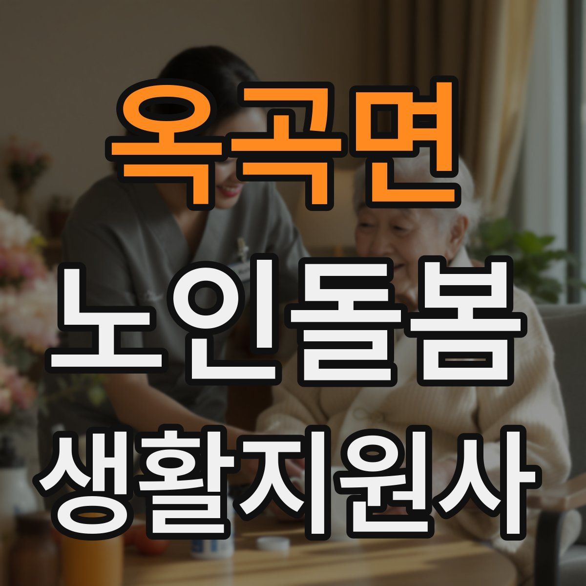 옥곡면 노인돌봄생활지원사 자격증