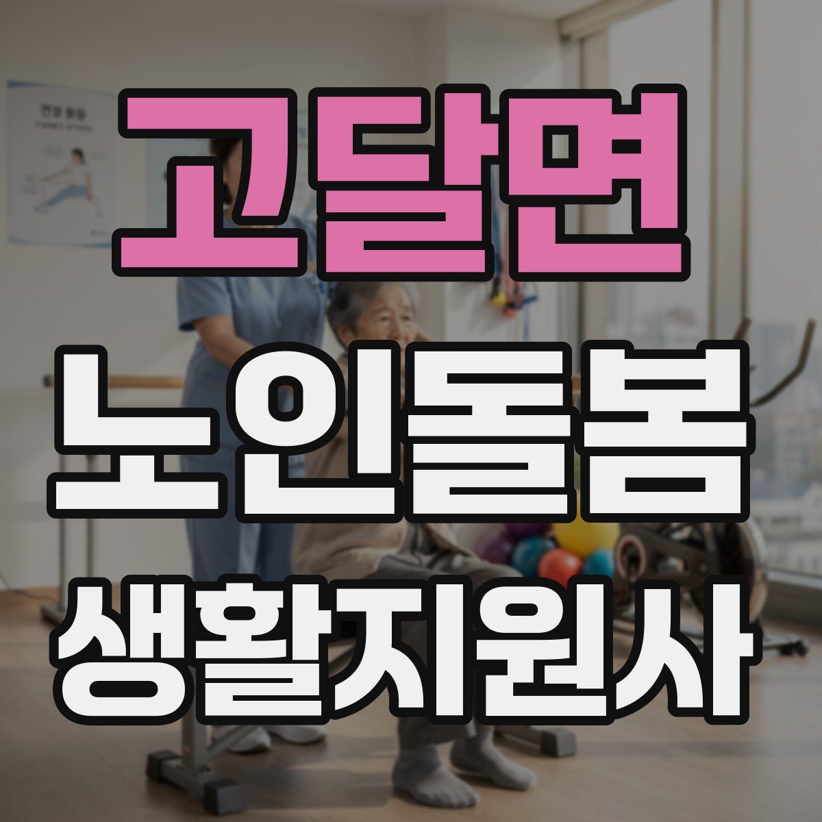 고달면 노인돌봄생활지원사 자격증
