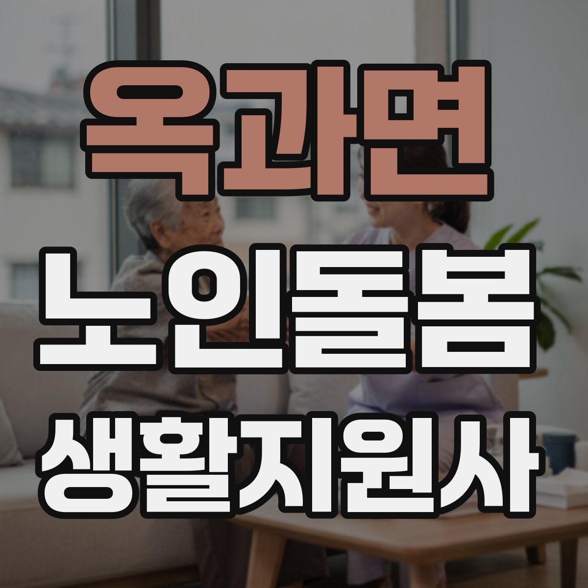 옥과면 노인돌봄생활지원사 자격증
