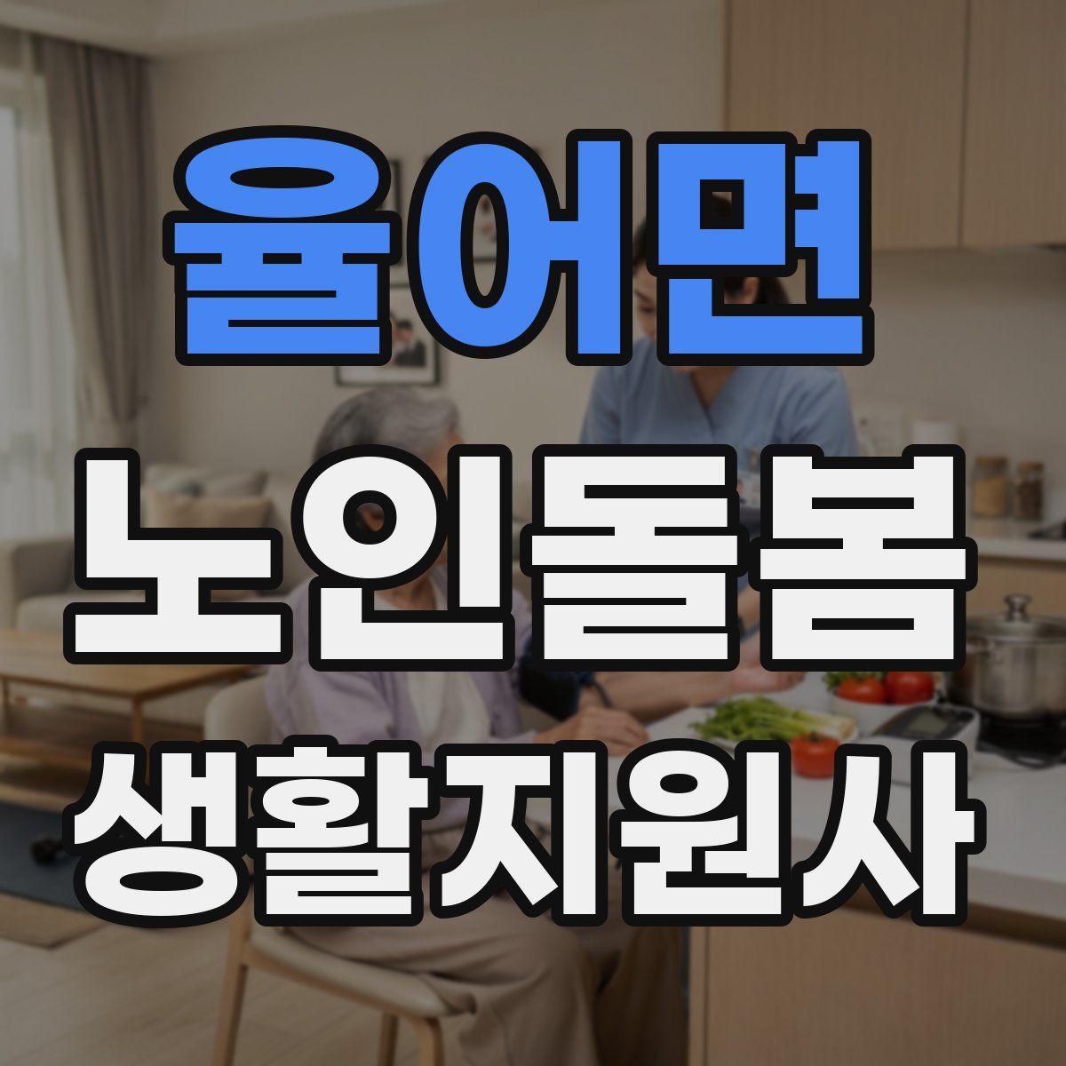 율어면 노인돌봄생활지원사 자격증