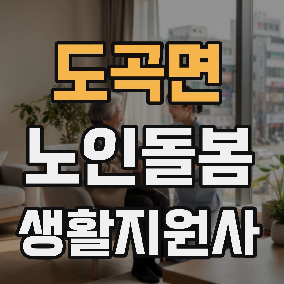 도곡면 노인돌봄생활지원사 자격증