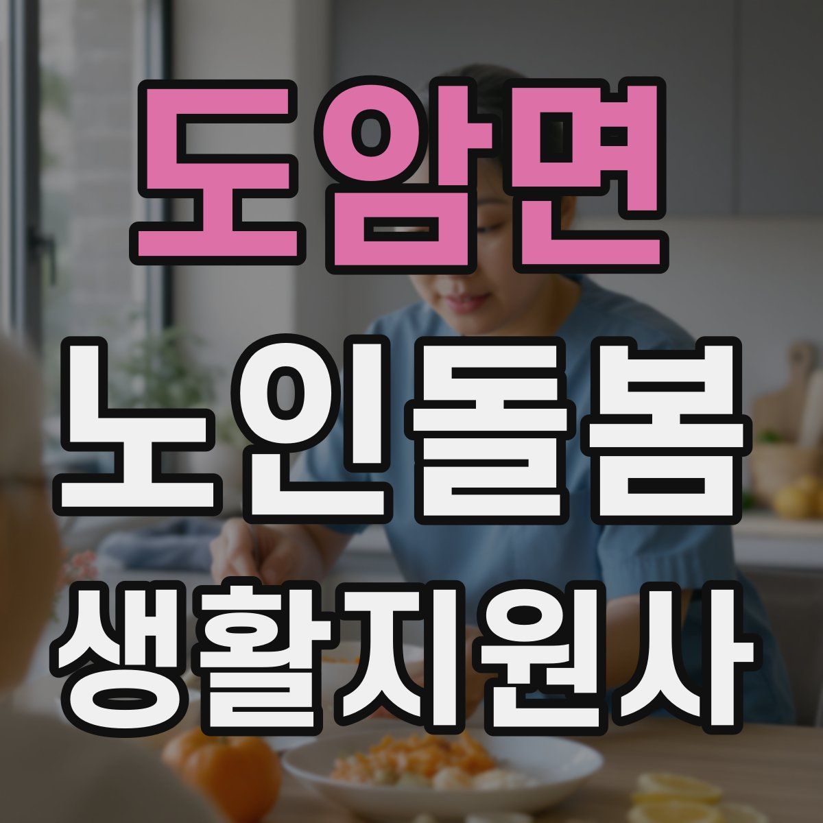 도암면 노인돌봄생활지원사 자격증