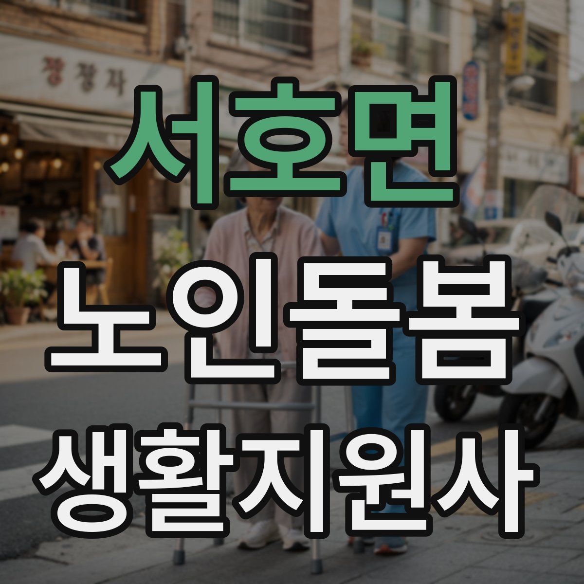 서호면 노인돌봄생활지원사 자격증