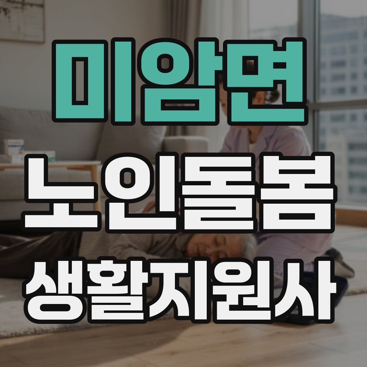 미암면 노인돌봄생활지원사 자격증