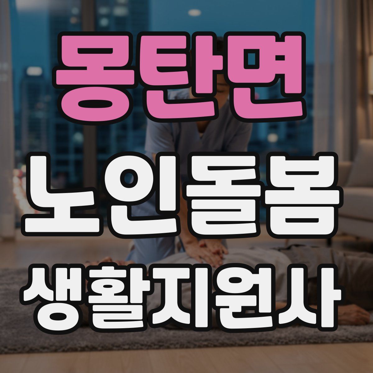 몽탄면 노인돌봄생활지원사 자격증