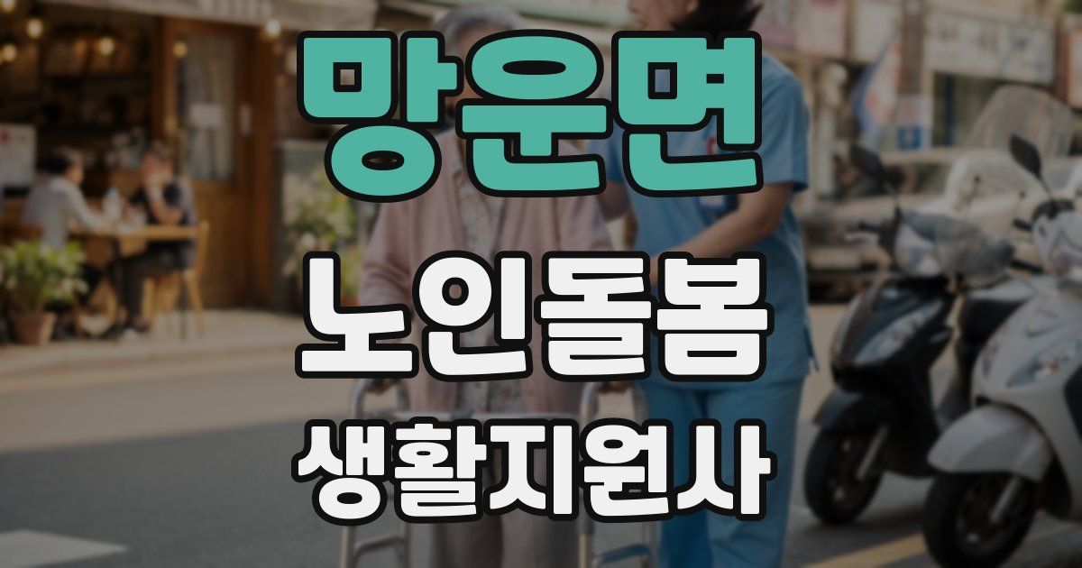 망운면 노인돌봄생활지원사 자격증