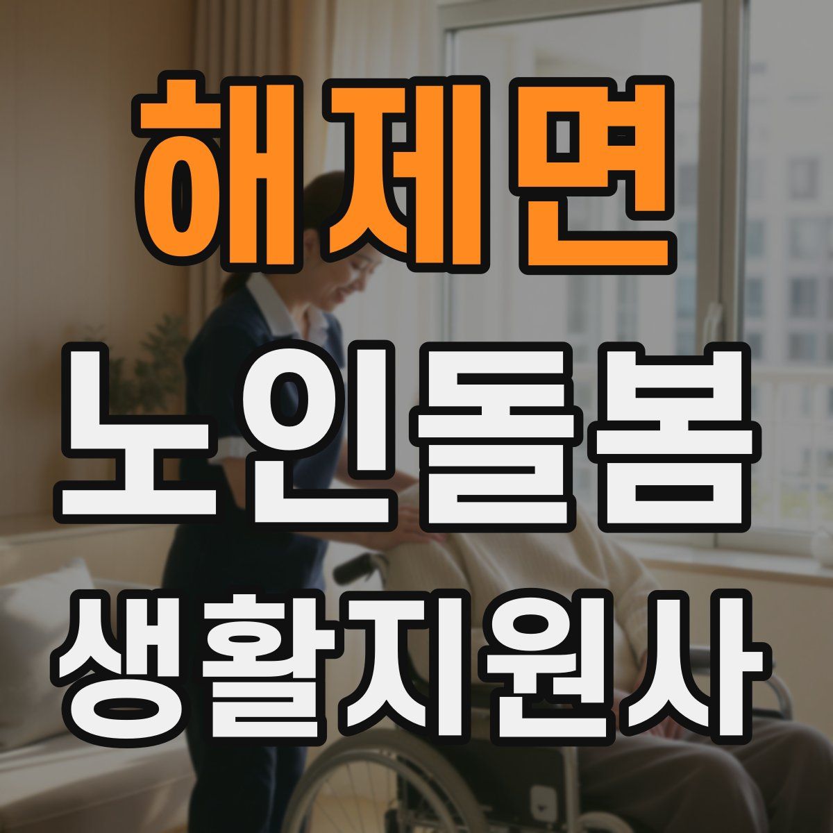 해제면 노인돌봄생활지원사 자격증