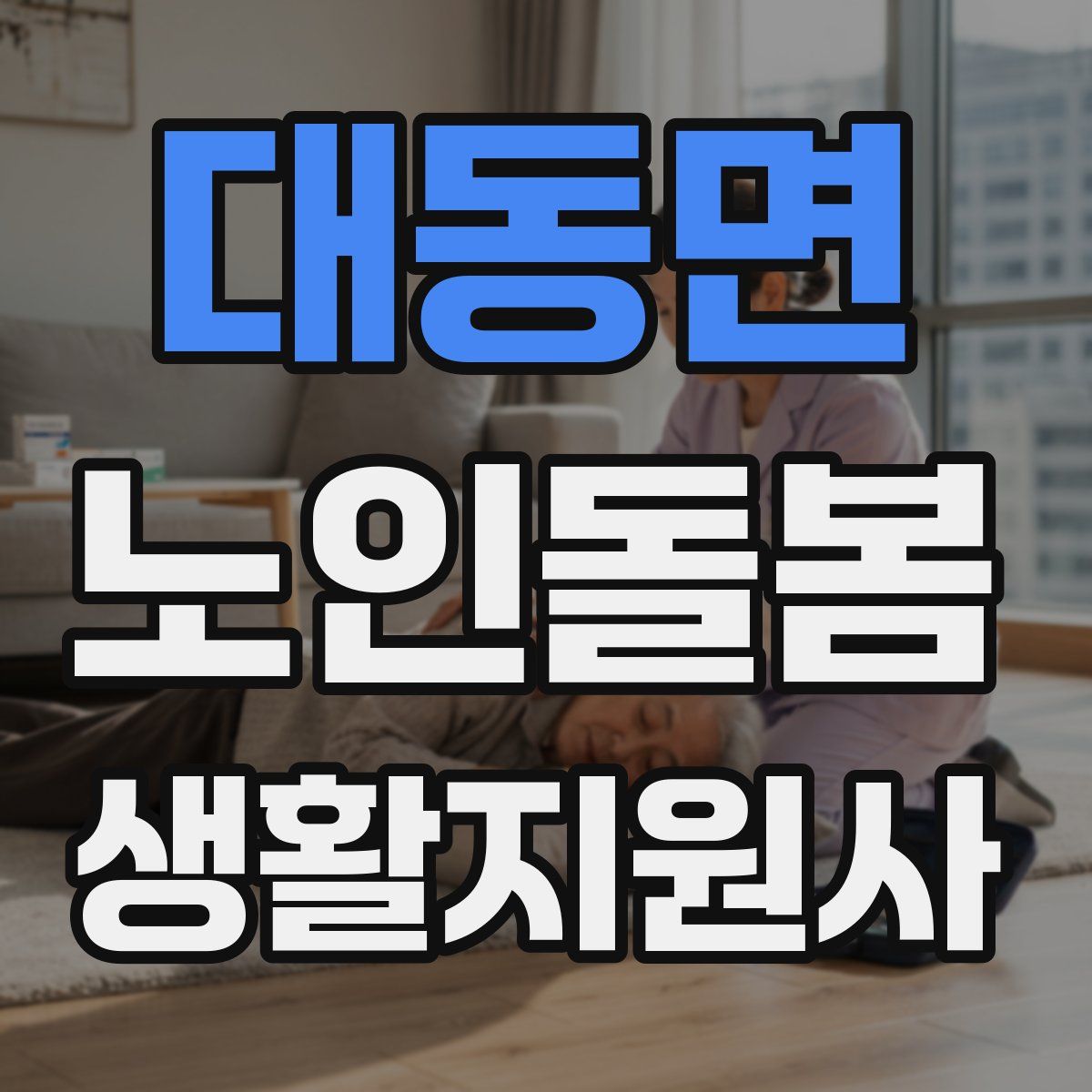 대동면 노인돌봄생활지원사 자격증