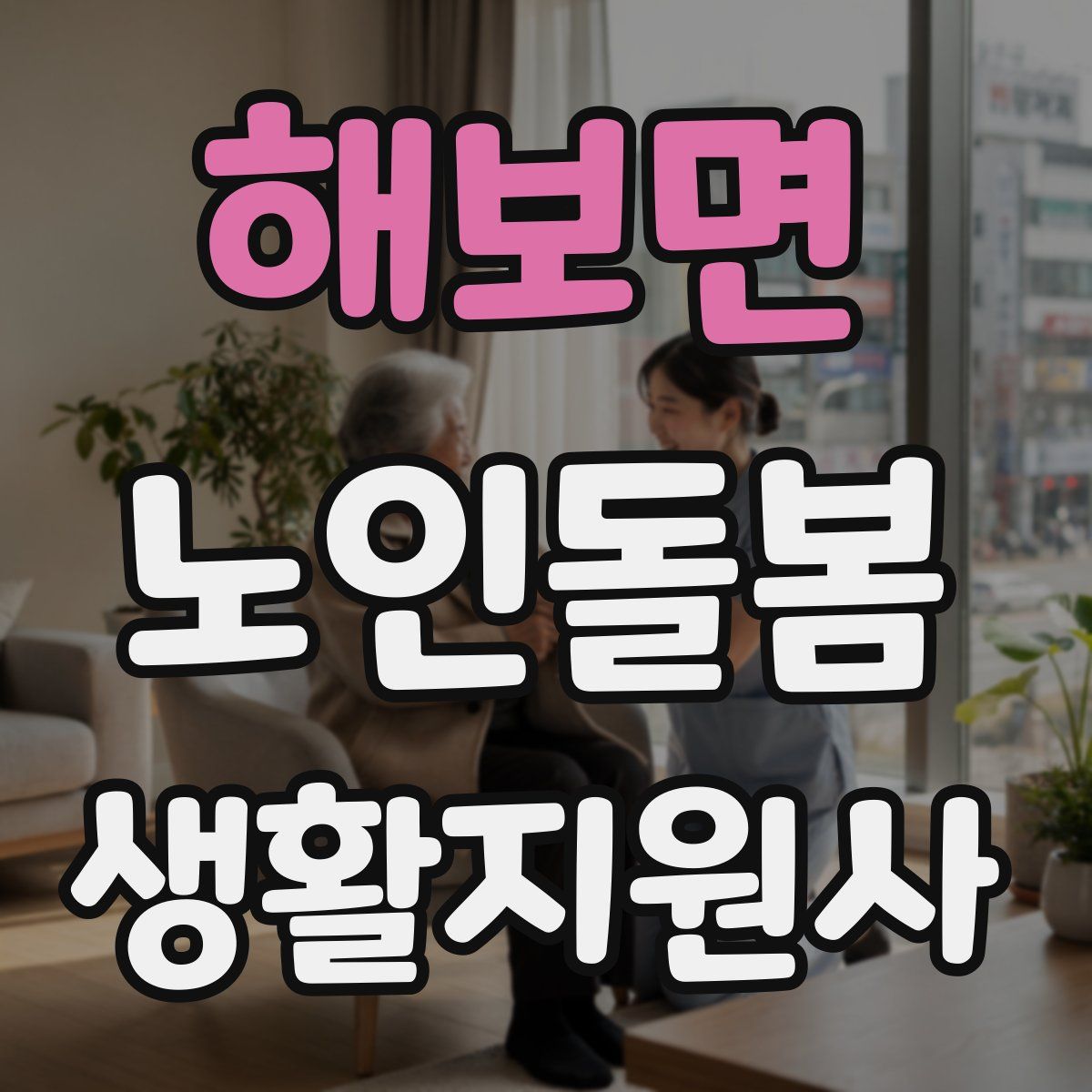 해보면 노인돌봄생활지원사 자격증