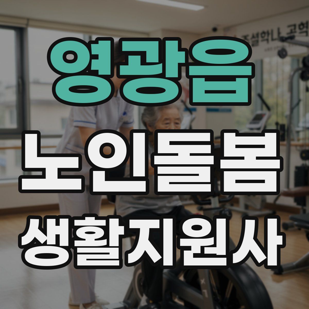 영광읍 노인돌봄생활지원사 자격증