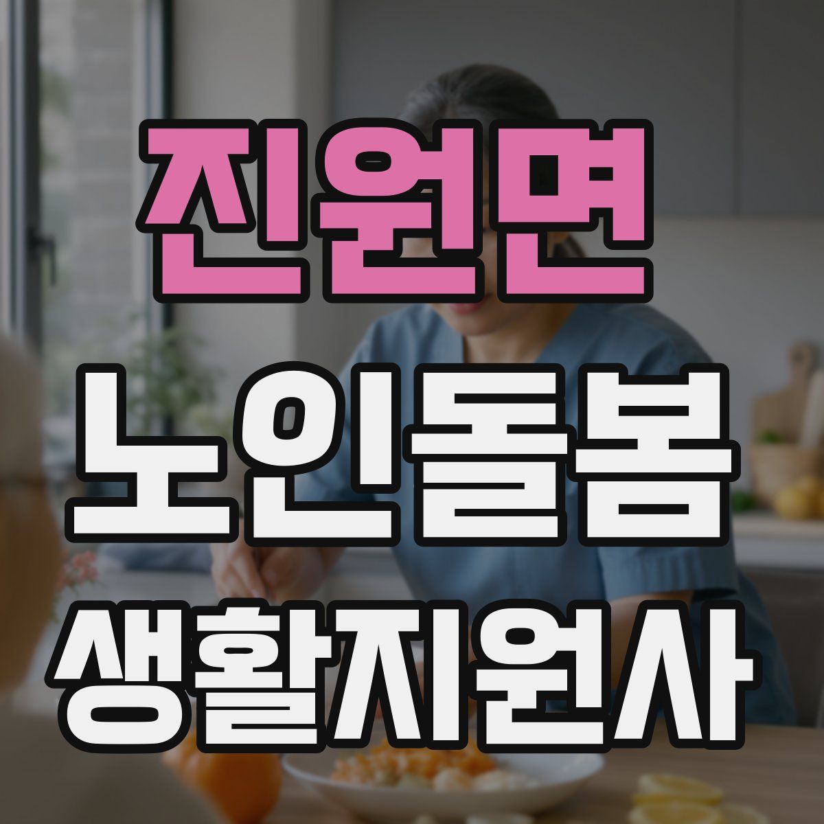 진원면 노인돌봄생활지원사 자격증