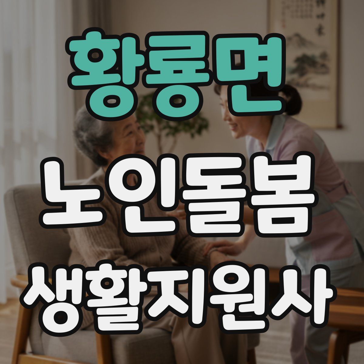 황룡면 노인돌봄생활지원사 자격증