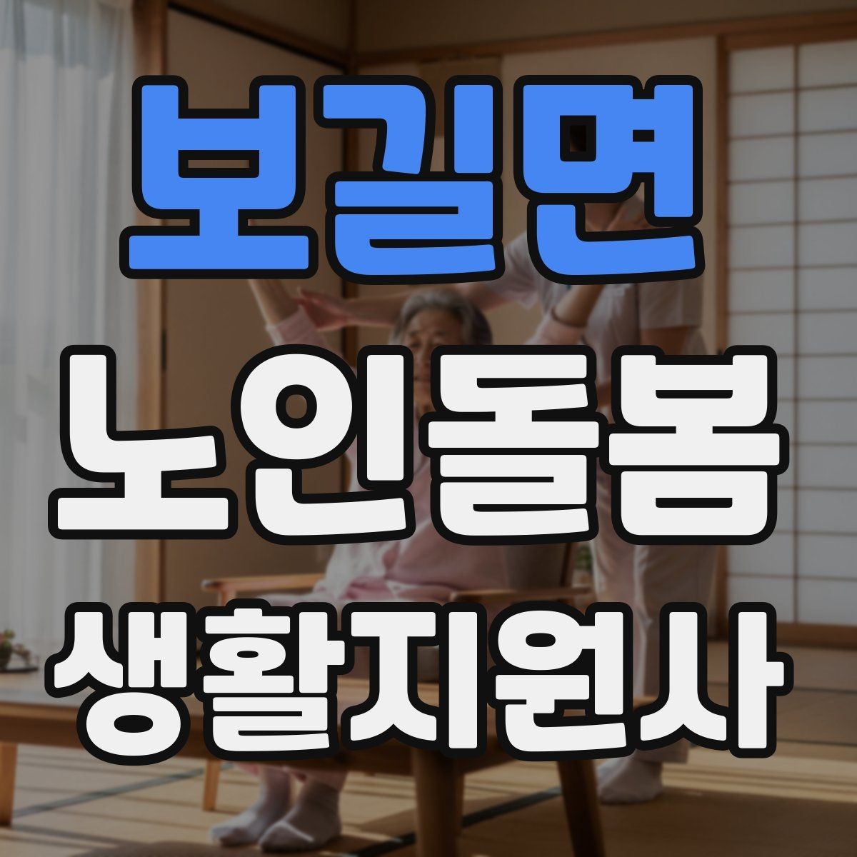 보길면 노인돌봄생활지원사 자격증 복약 정보를 확인하는 방법 정리