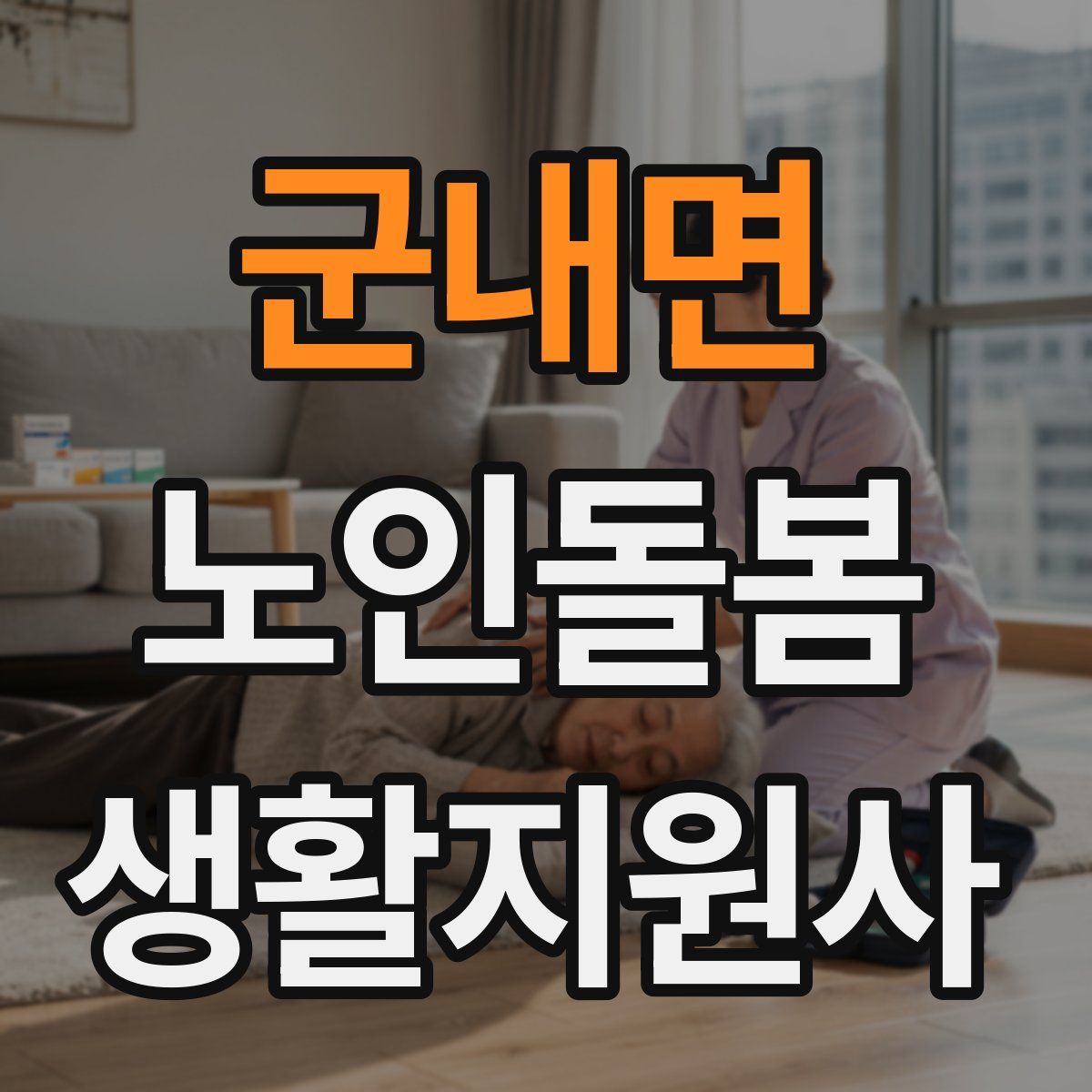 군내면 노인돌봄생활지원사 자격증