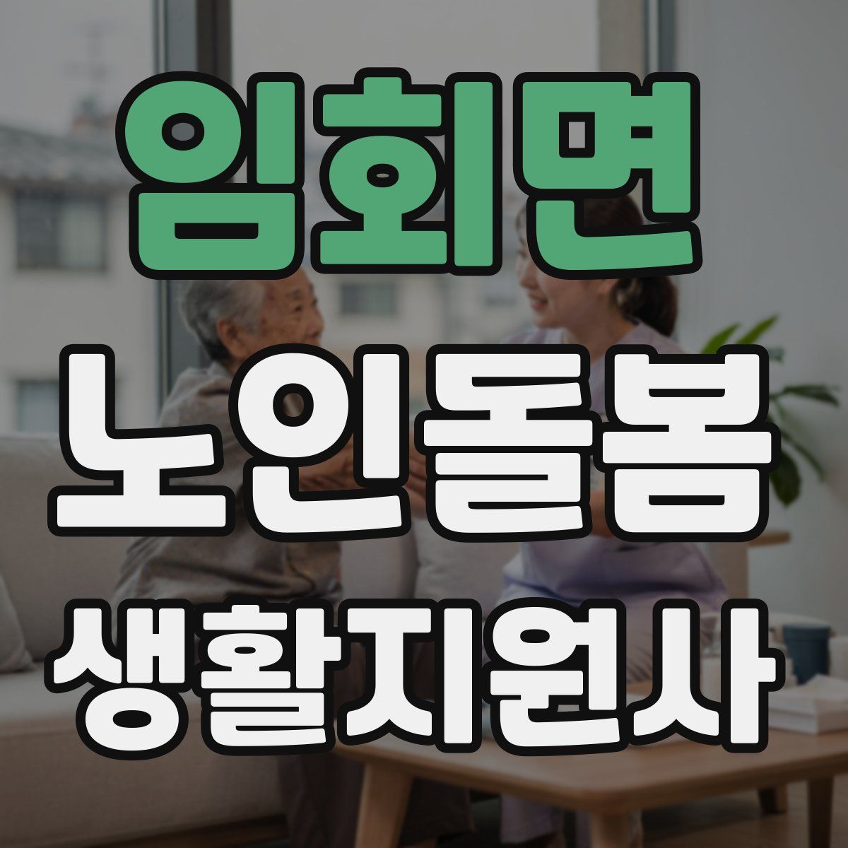 임회면 노인돌봄생활지원사 자격증