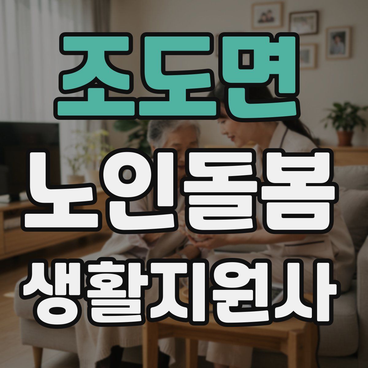 조도면 노인돌봄생활지원사 자격증