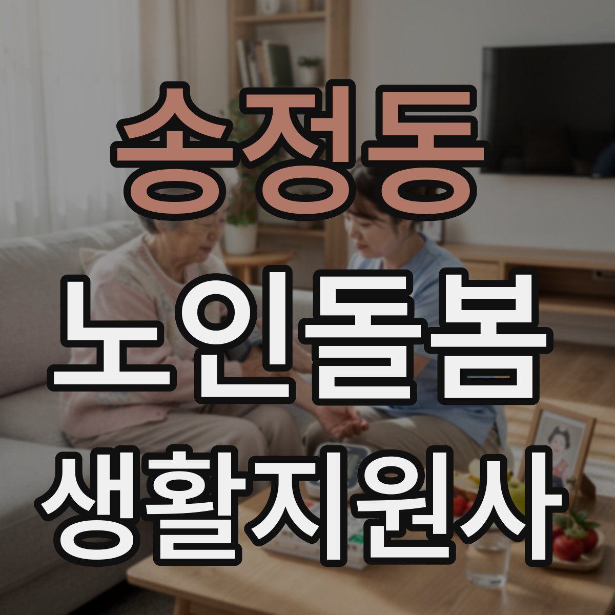 송정동 노인돌봄생활지원사 자격증