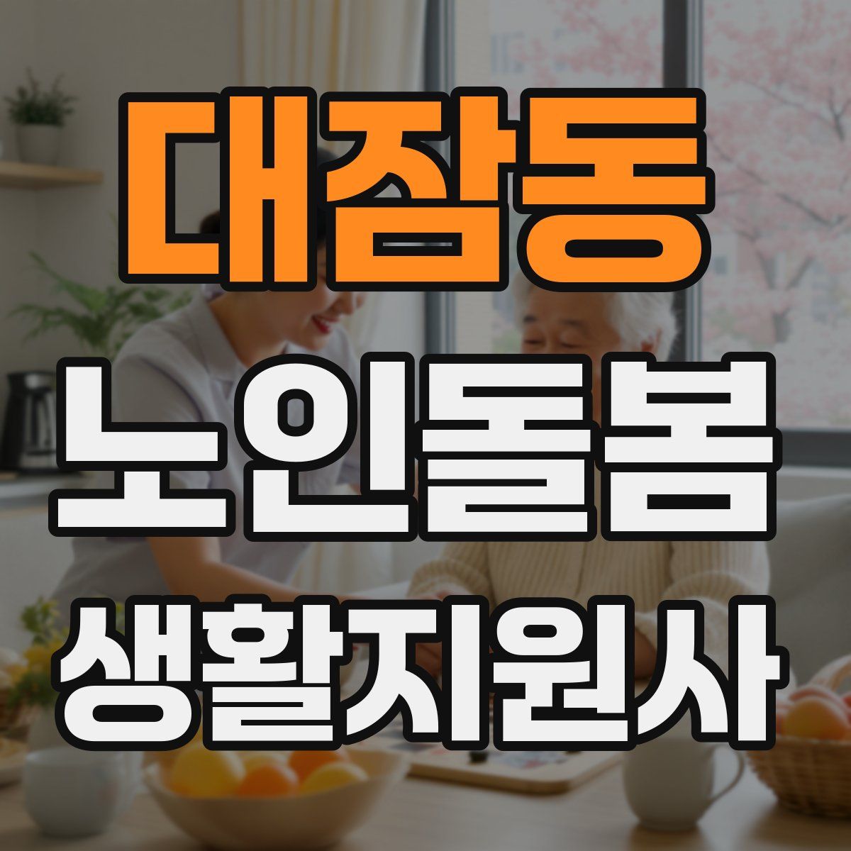 대잠동 노인돌봄생활지원사 자격증