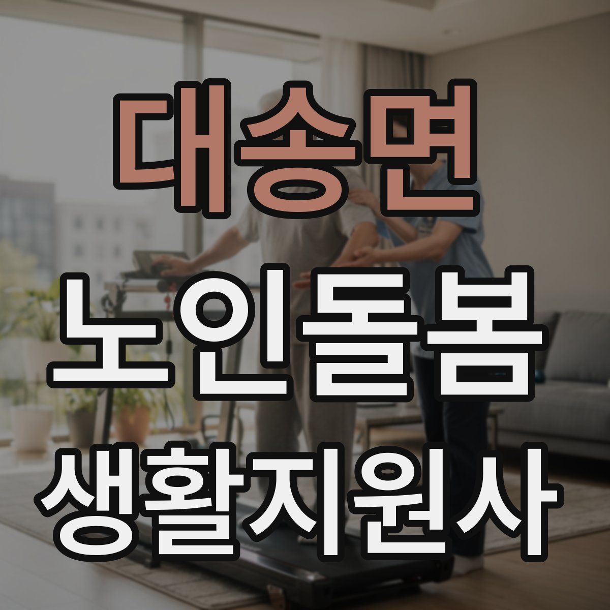 대송면 노인돌봄생활지원사 자격증