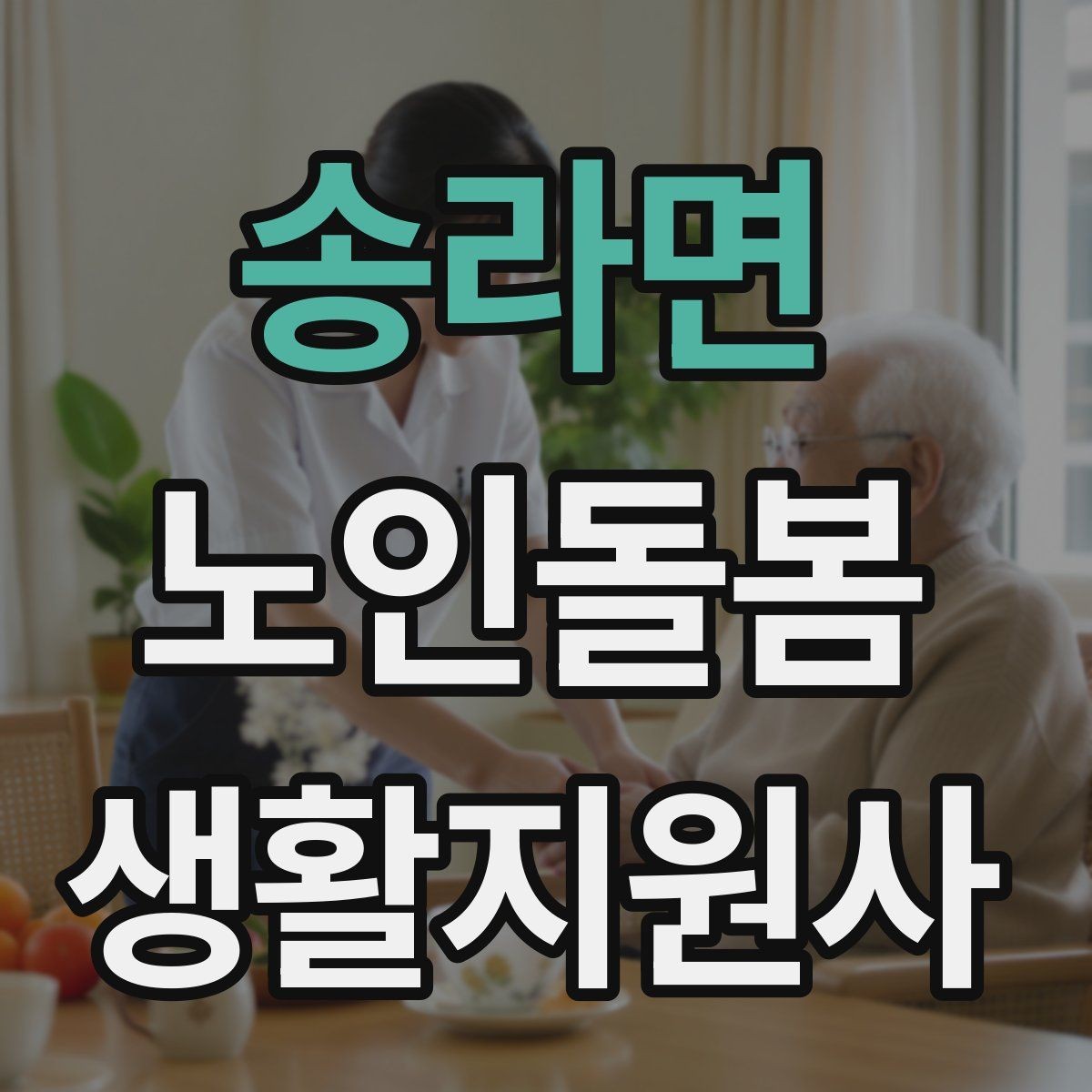 송라면 노인돌봄생활지원사 자격증 복약 확인은 어디까지 도와야 할까