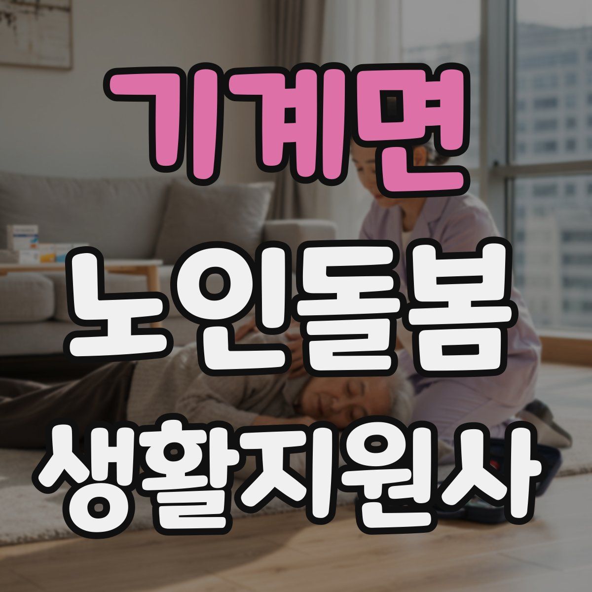 기계면 노인돌봄생활지원사 자격증