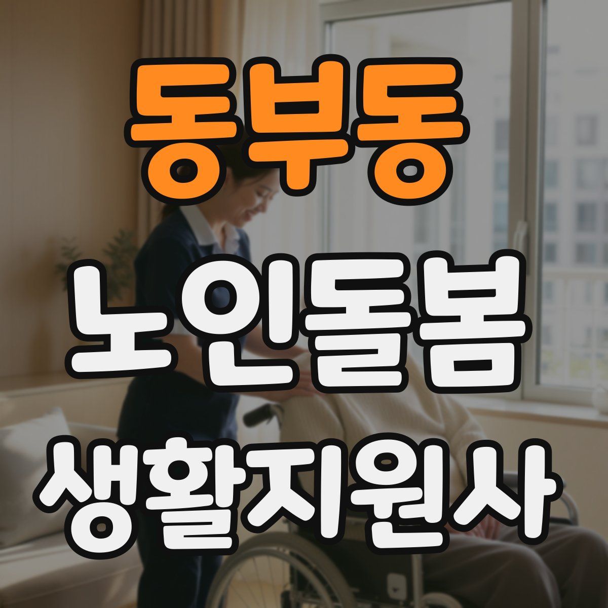 동부동 노인돌봄생활지원사 자격증