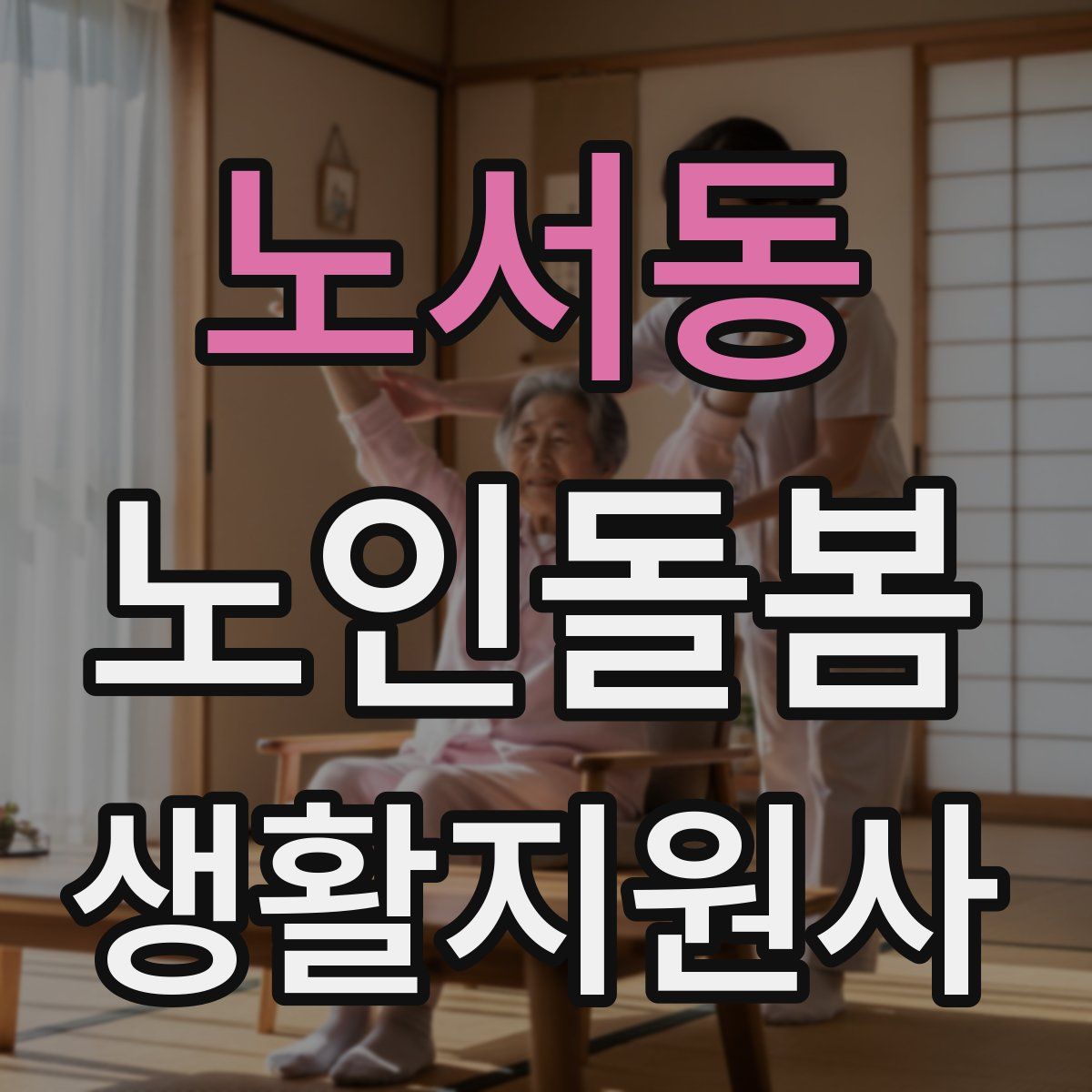 노서동 노인돌봄생활지원사 자격증