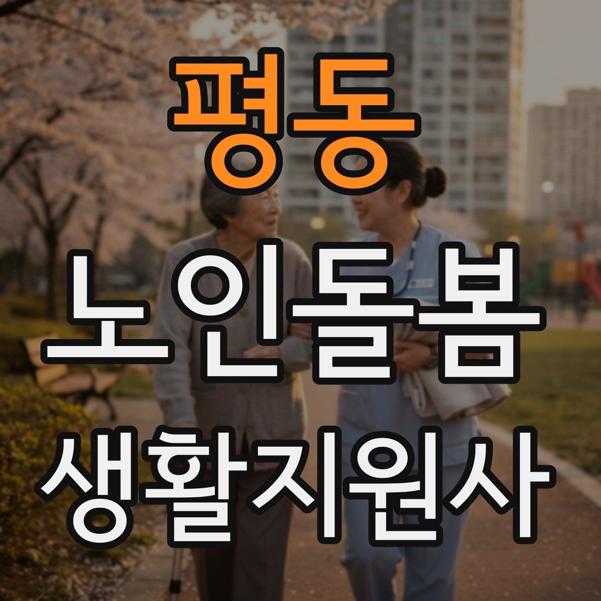 평동 노인돌봄생활지원사 자격증