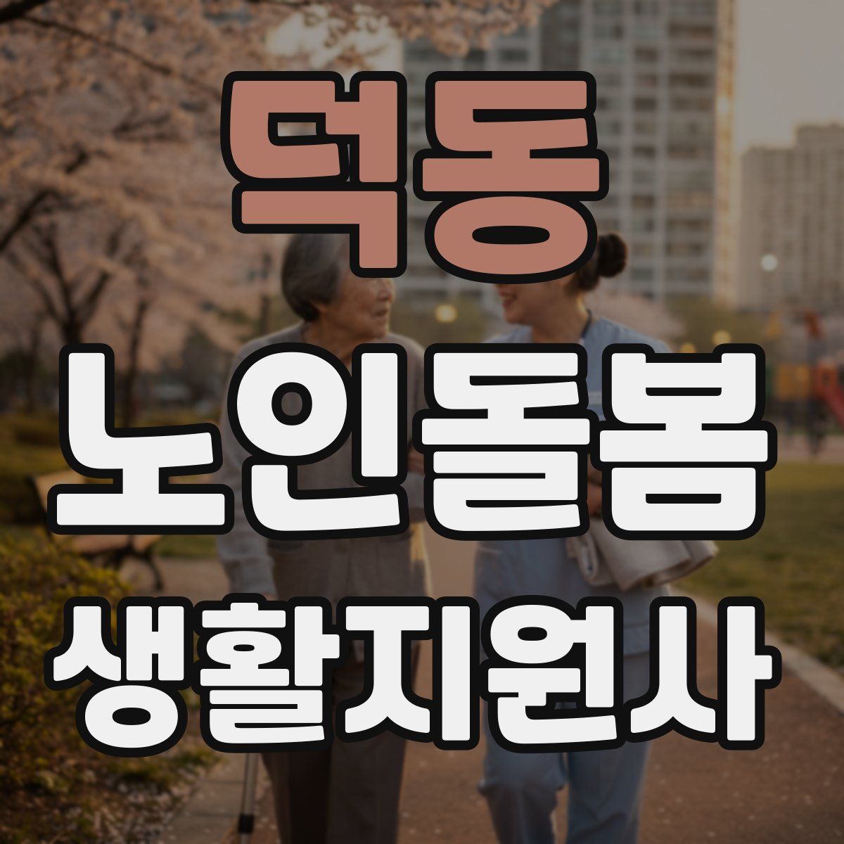 덕동 노인돌봄생활지원사 자격증