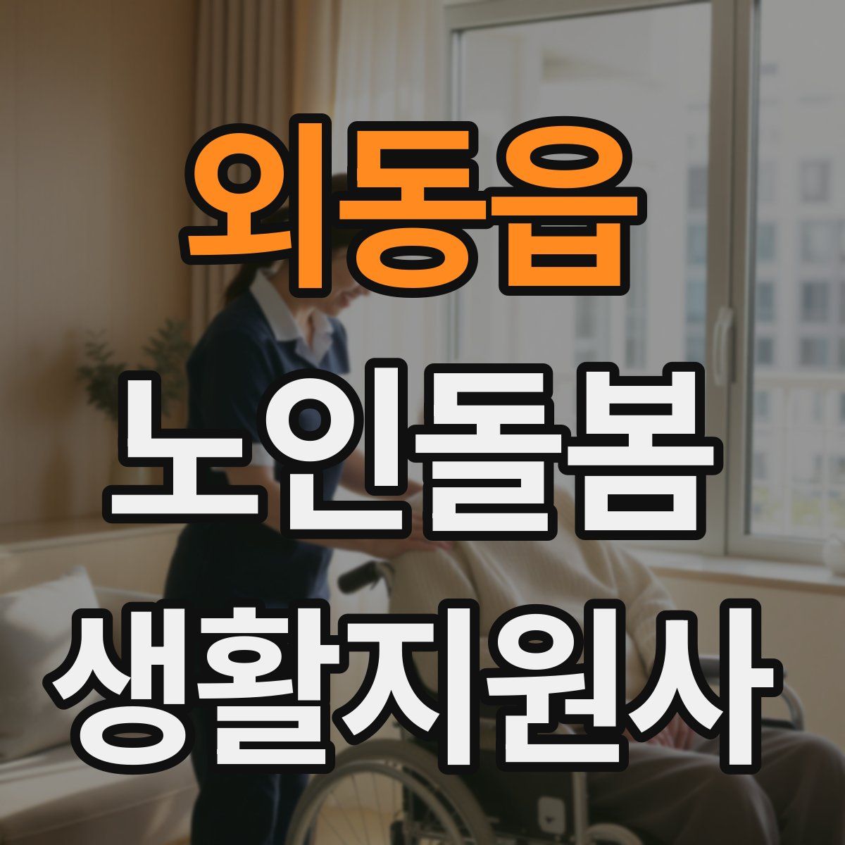 외동읍 노인돌봄생활지원사 자격증
