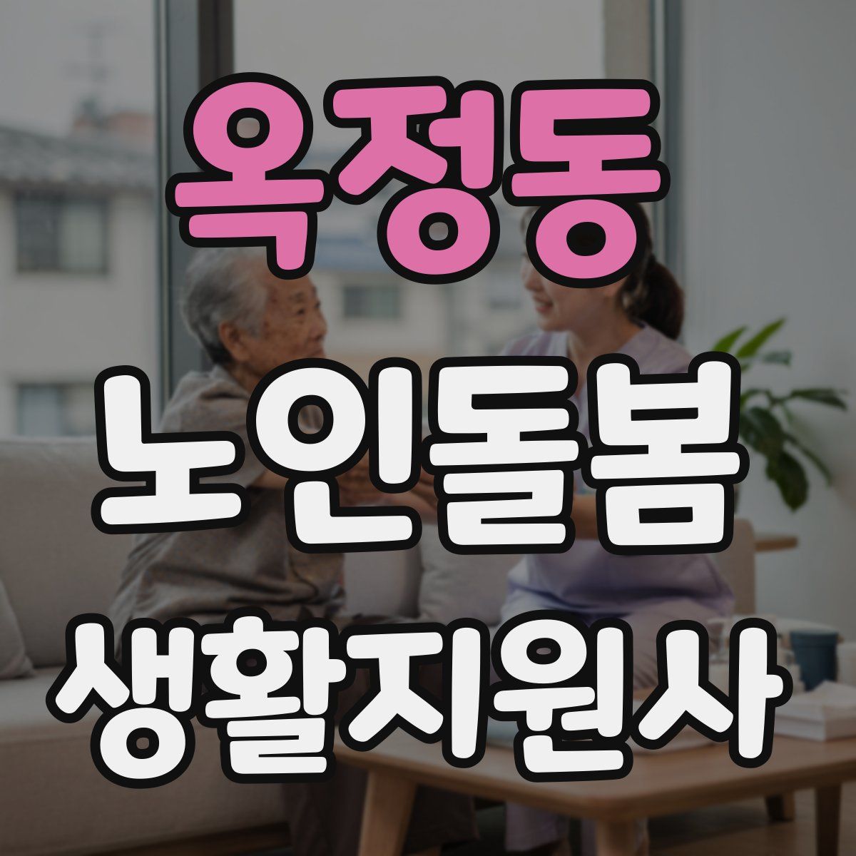 옥정동 노인돌봄생활지원사 자격증