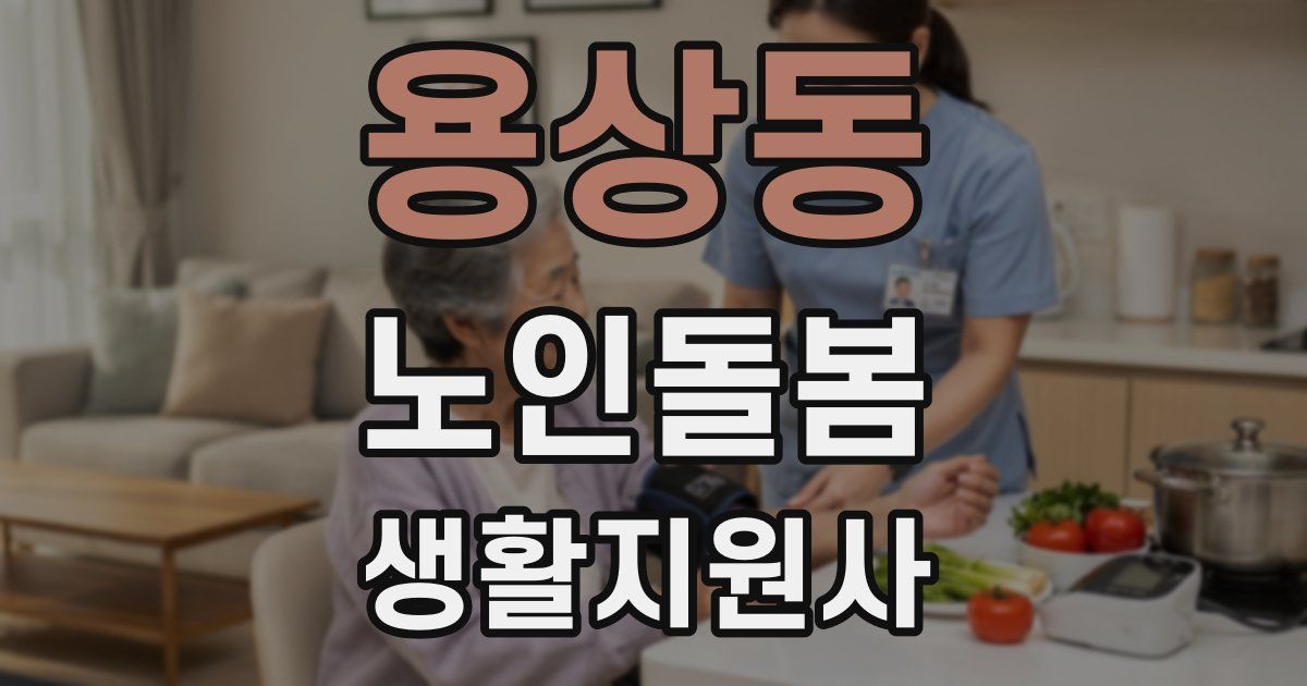 용상동 노인돌봄생활지원사 자격증