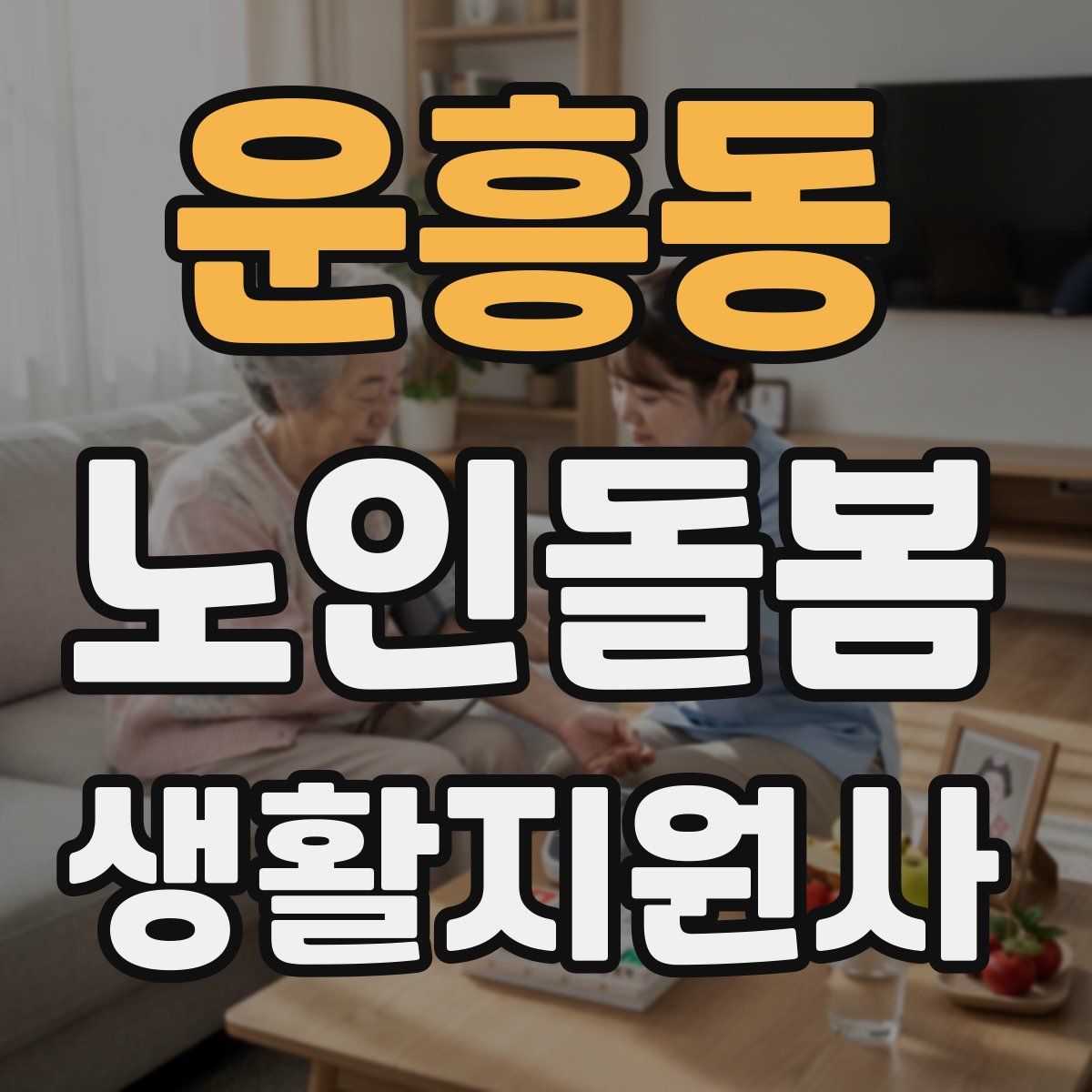 운흥동 노인돌봄생활지원사 자격증