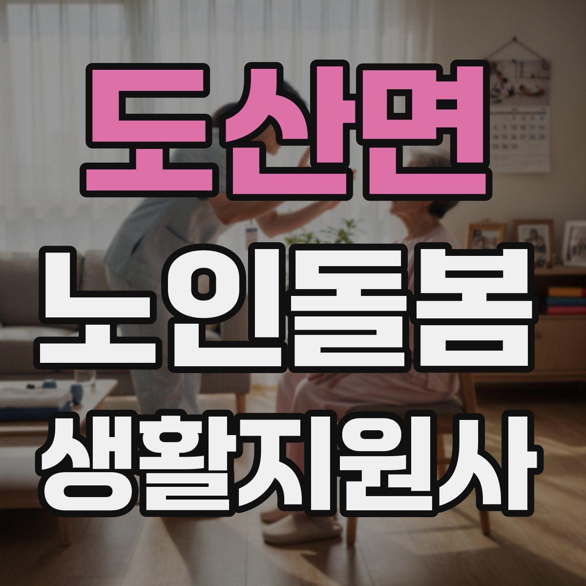 도산면 노인돌봄생활지원사 자격증