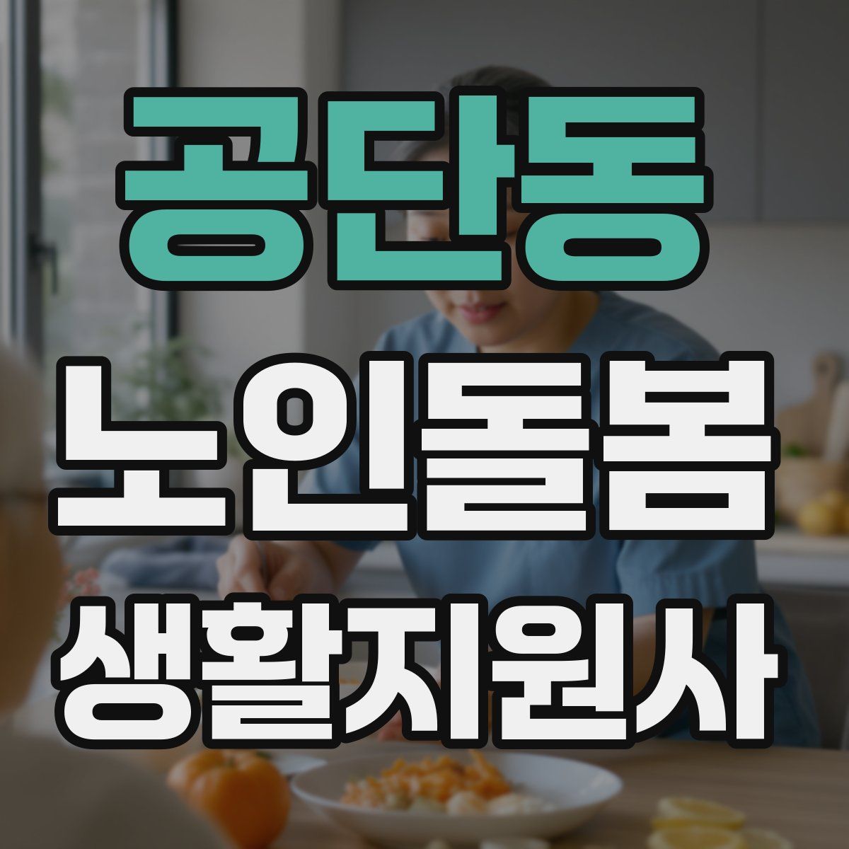공단동 노인돌봄생활지원사 자격증