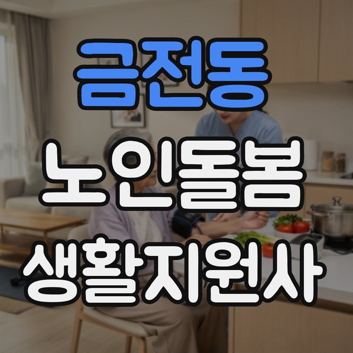 금전동 노인돌봄생활지원사 자격증