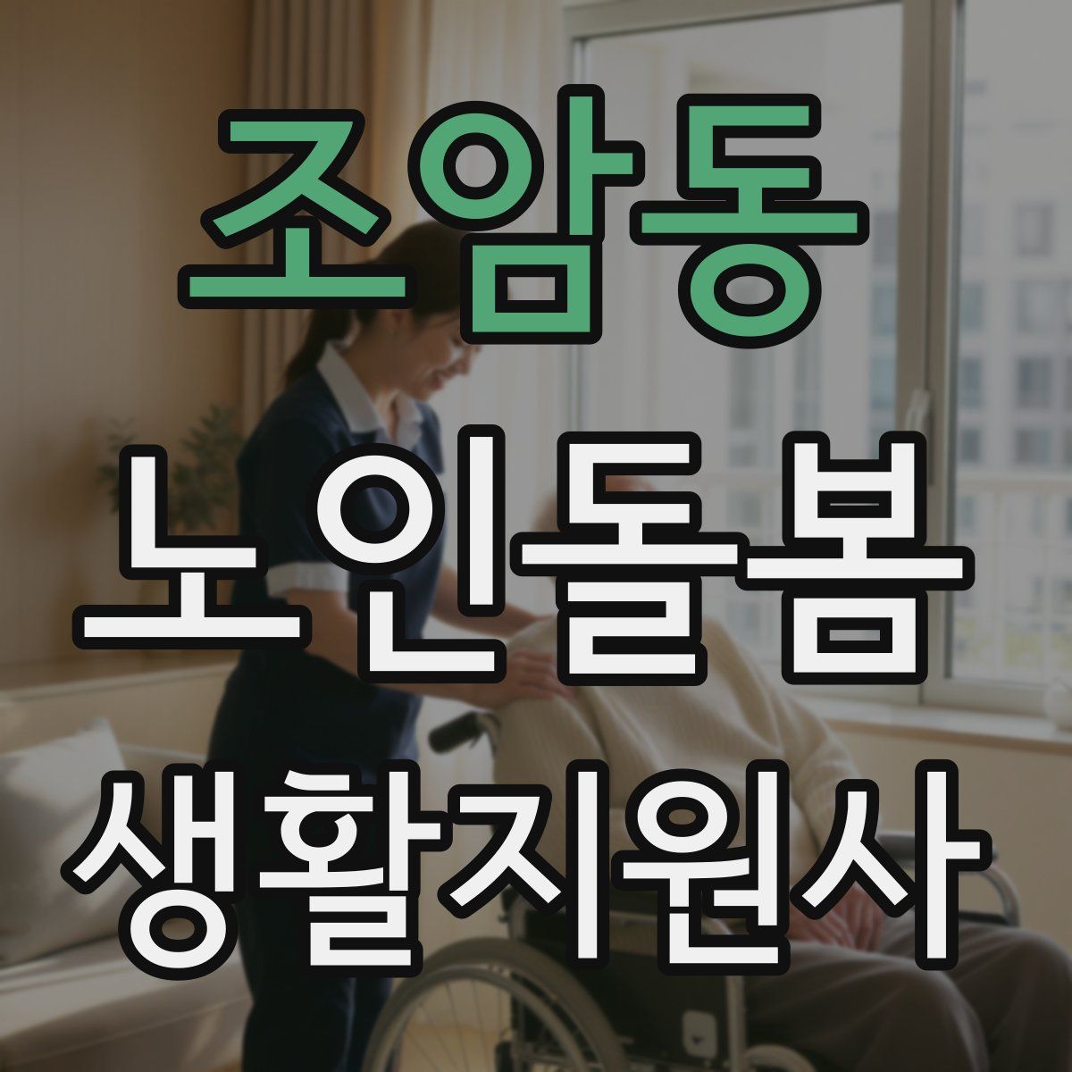 조암동 노인돌봄생활지원사 자격증
