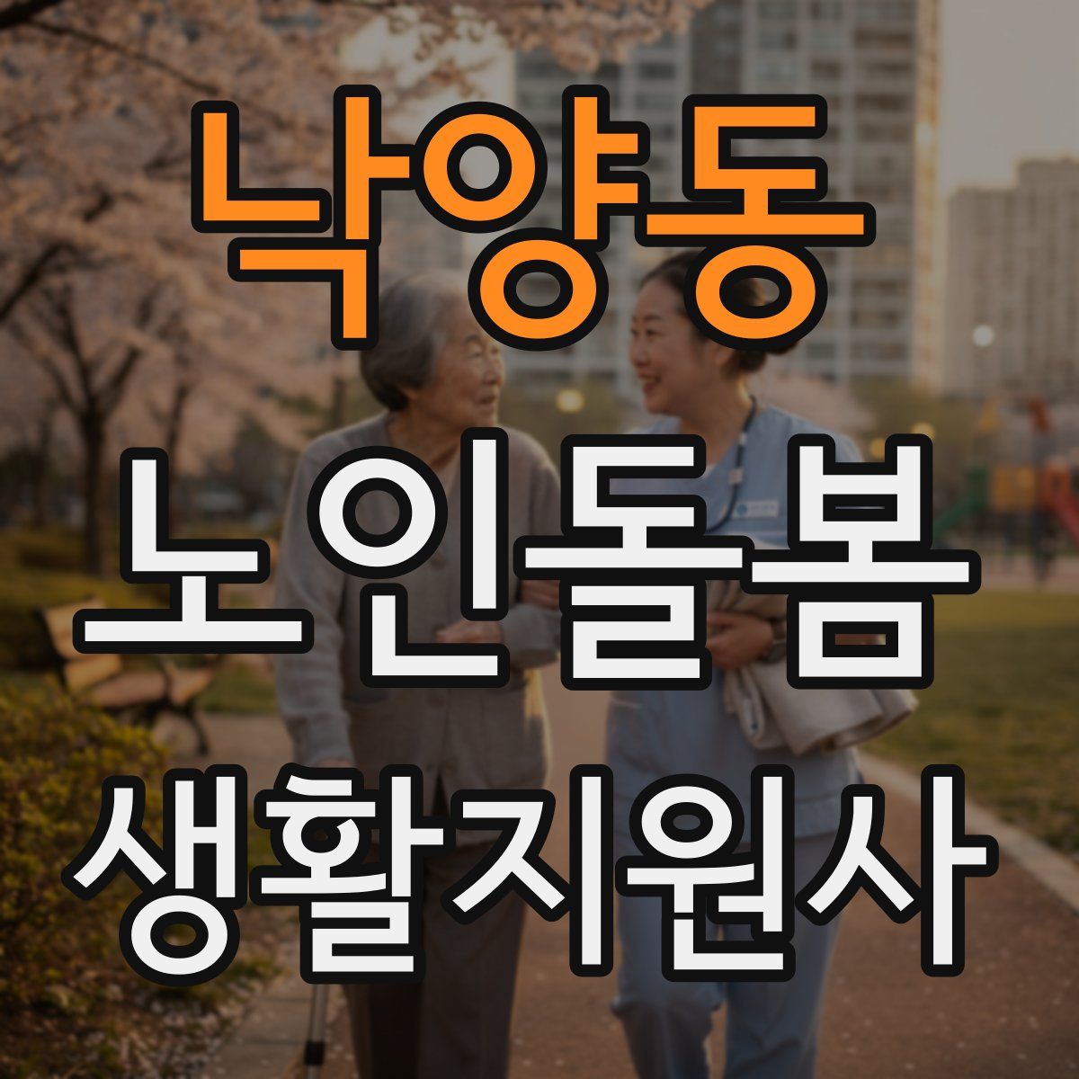 낙양동 노인돌봄생활지원사 자격증